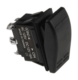 Переключатель двухпозиционный (ON)-ON 12 В/16А 6Р без фиксации 1 положения (AES111852AM)